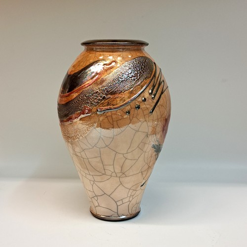 Click to view detail for #231040 Raku, 3xFired 10x5.5 $42